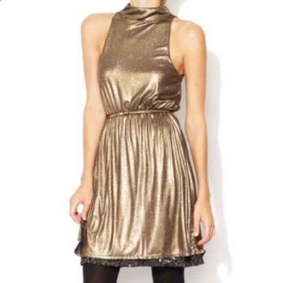 Olivia Gold Stars Dress